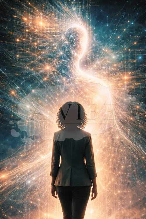 Awakening Light Fine Art Print Spiritual Wall Art Contemporary Figurative Art Mystical Giclée Print Modern Living Room