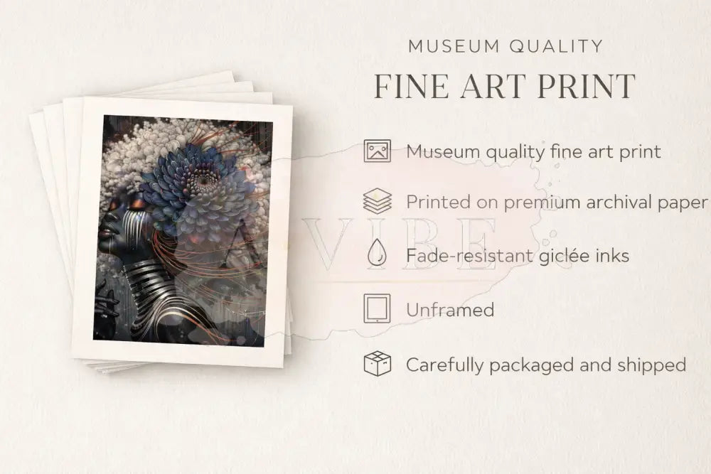 Black Goddess Tree of Life Art Print Symbolic Portrait Bloom Within 16*24 - AP102994P627111