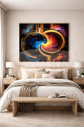 Celestial Balance Fine Art Print Yin Yang Sacred Geometry Cosmic Abstract Wall Art Spiritual Modern Artwork Museum
