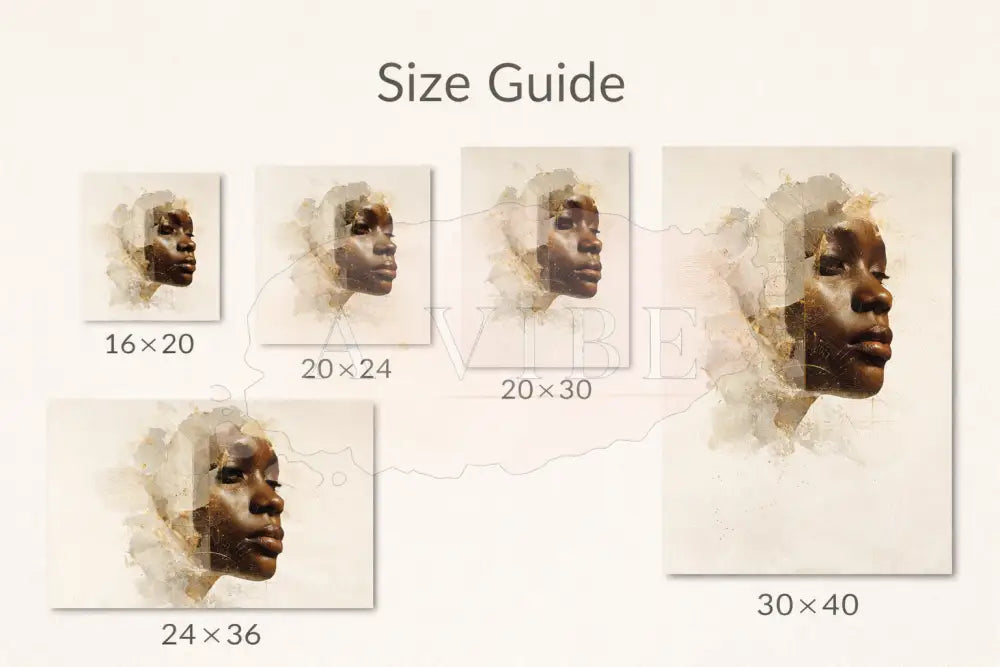 Contemporary Black Woman Fine Art Print Abstract Portrait Museum Quality Giclée Wall Art