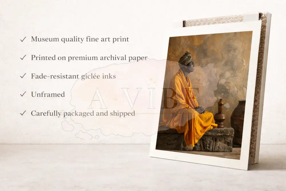 Meditative Figure Fine Art Print Symbolic Abstract Portrait Modern Spiritual Wall Art