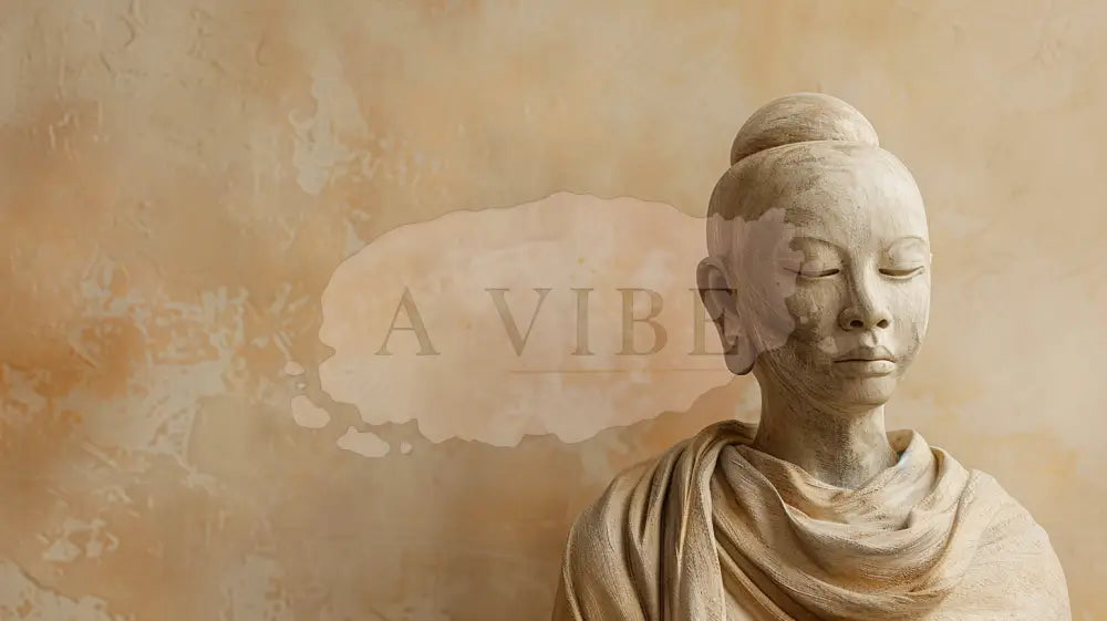 Modern Spiritual Buddha Fine Art Print Neutral Earth Tone Wall Art Minimalist Decor