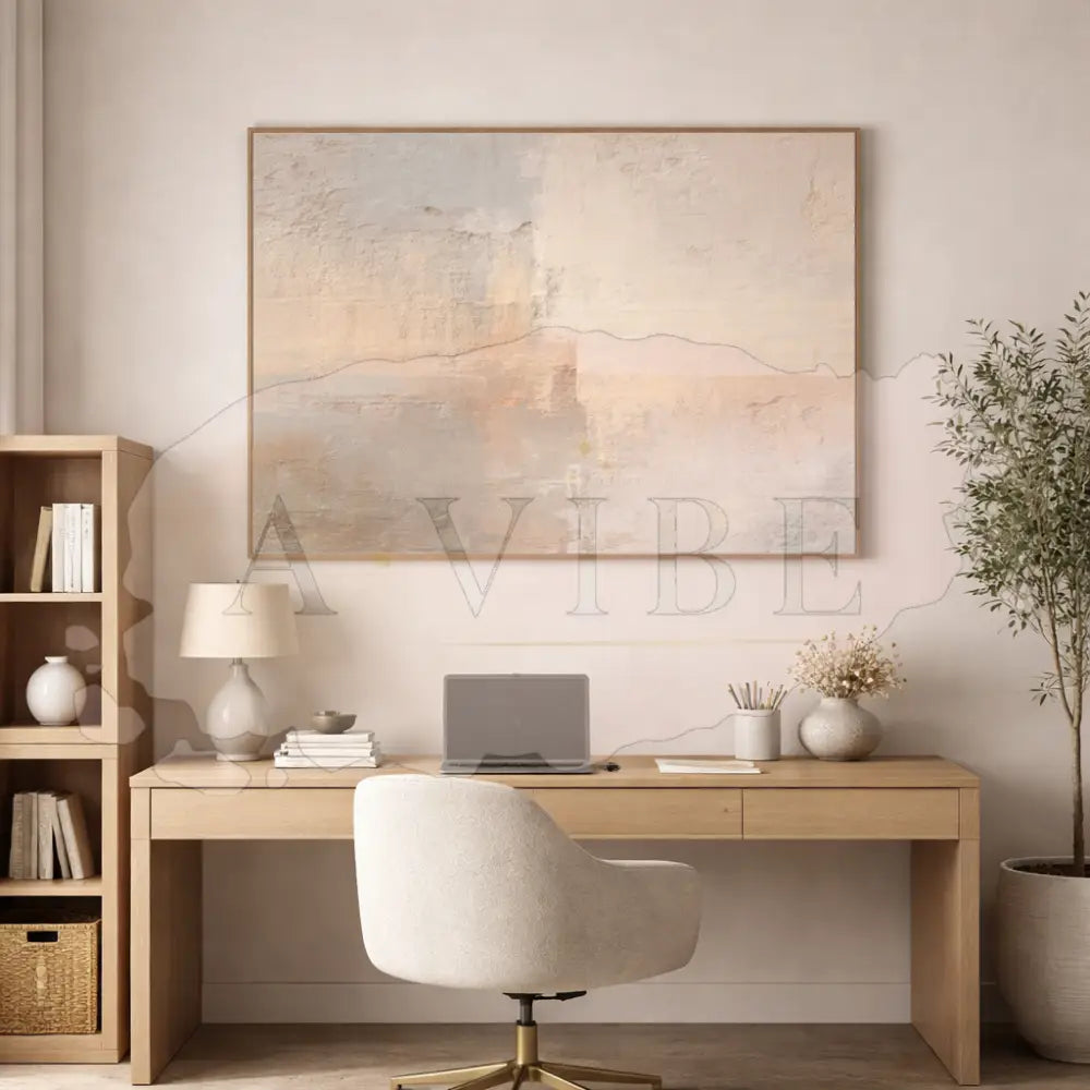 Stillness in Light – Neutral Abstract Fine Art Print Textured Minimal Wall Art Museum Quality Giclée Contemporary Decor