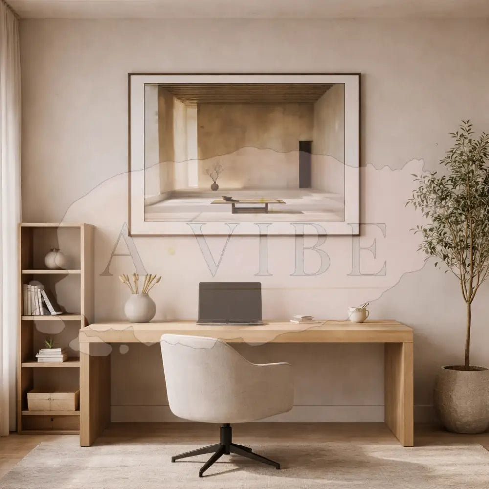 Stillness in Light – Neutral Abstract Fine Art Print Textured Minimal Wall Art Museum Quality Giclée Contemporary Decor